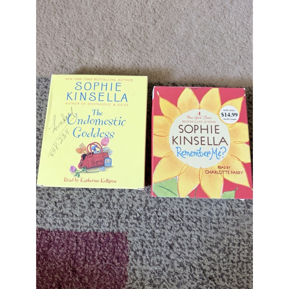 Sophie Kinsella set of 2 books on CD audio remember Me The Domestic Goddess